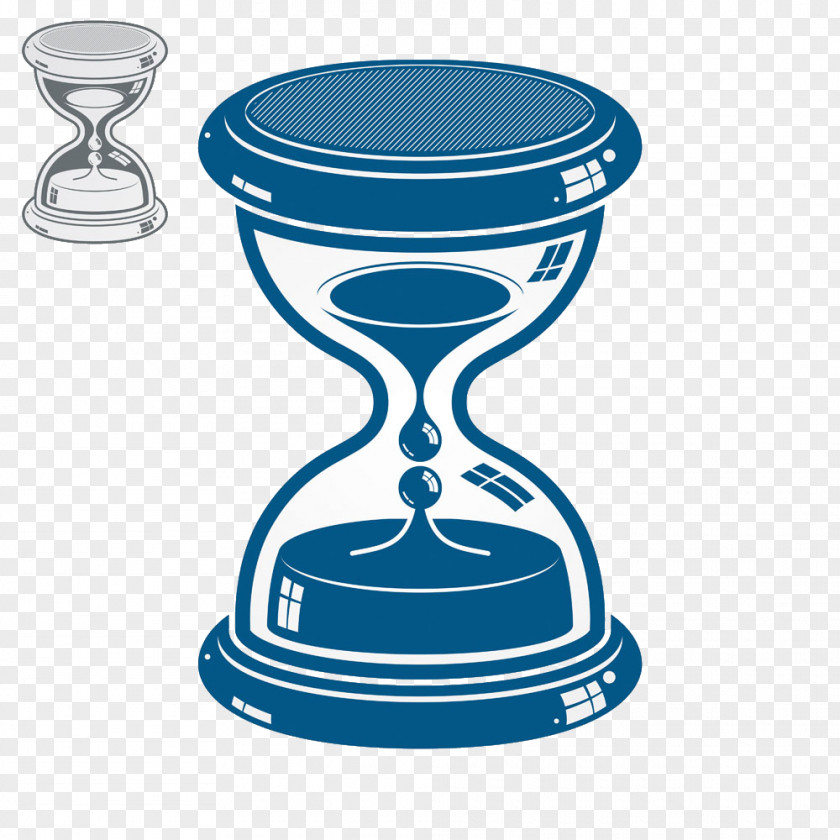Creative Hourglass Time Drawing Illustration PNG