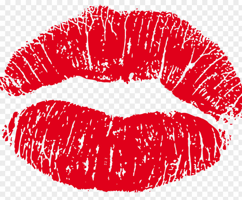 Kiss Lipstick Mouth Close-up Font PNG