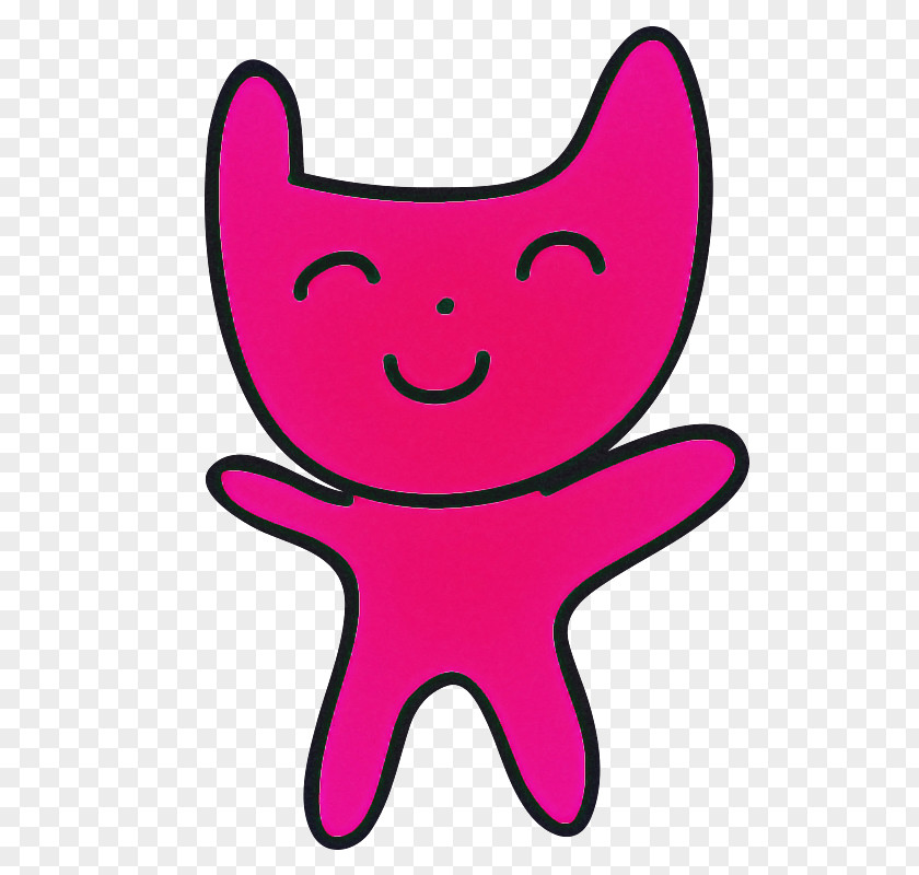 Pink Cartoon Line Magenta Art PNG