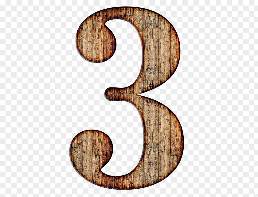 Wood Number Image Clip Art Template PNG