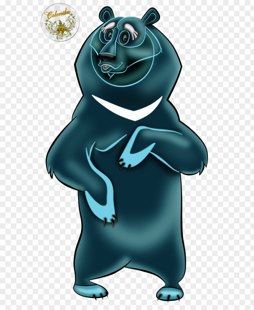 Bear Frog Cartoon Character PNG