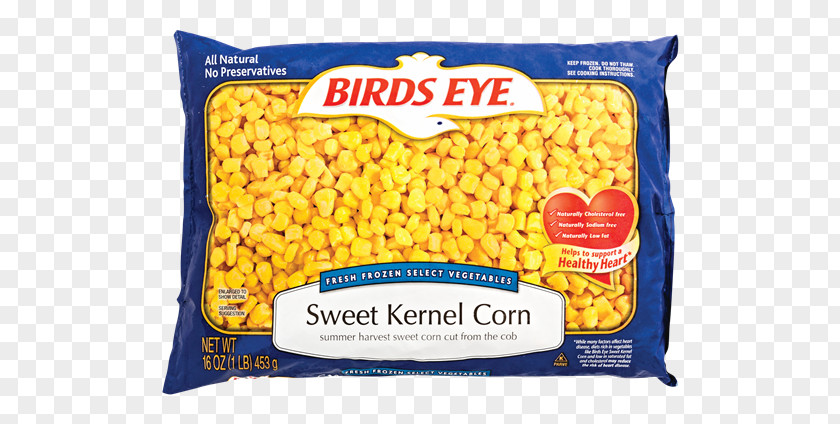 Corn Kernel Sweet Birds Eye Maize Frozen Food PNG