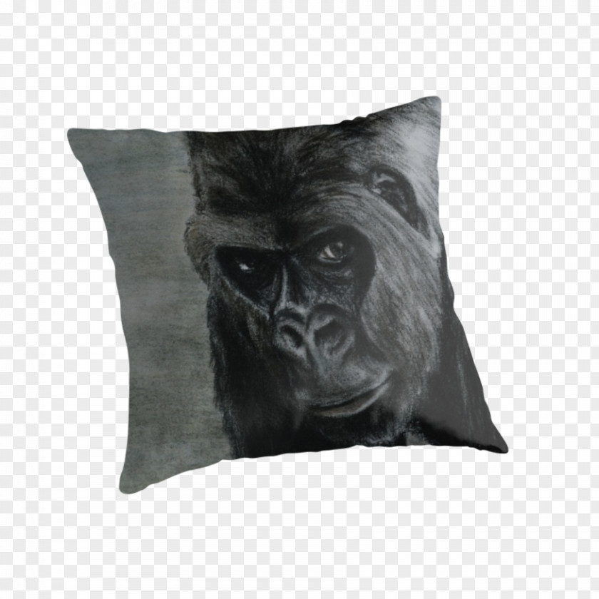 Gorilla Cushion Throw Pillows Snout PNG