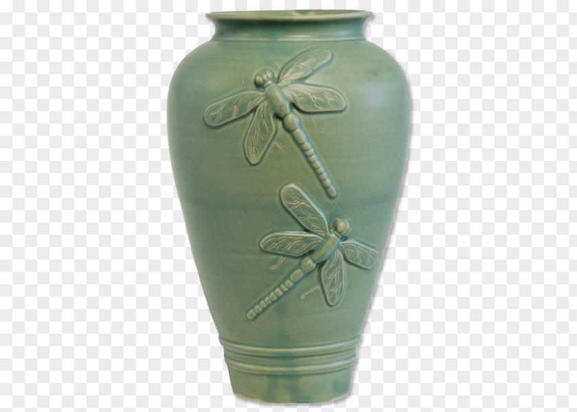 Celadon Vase Pottery Ceramic Urn PNG