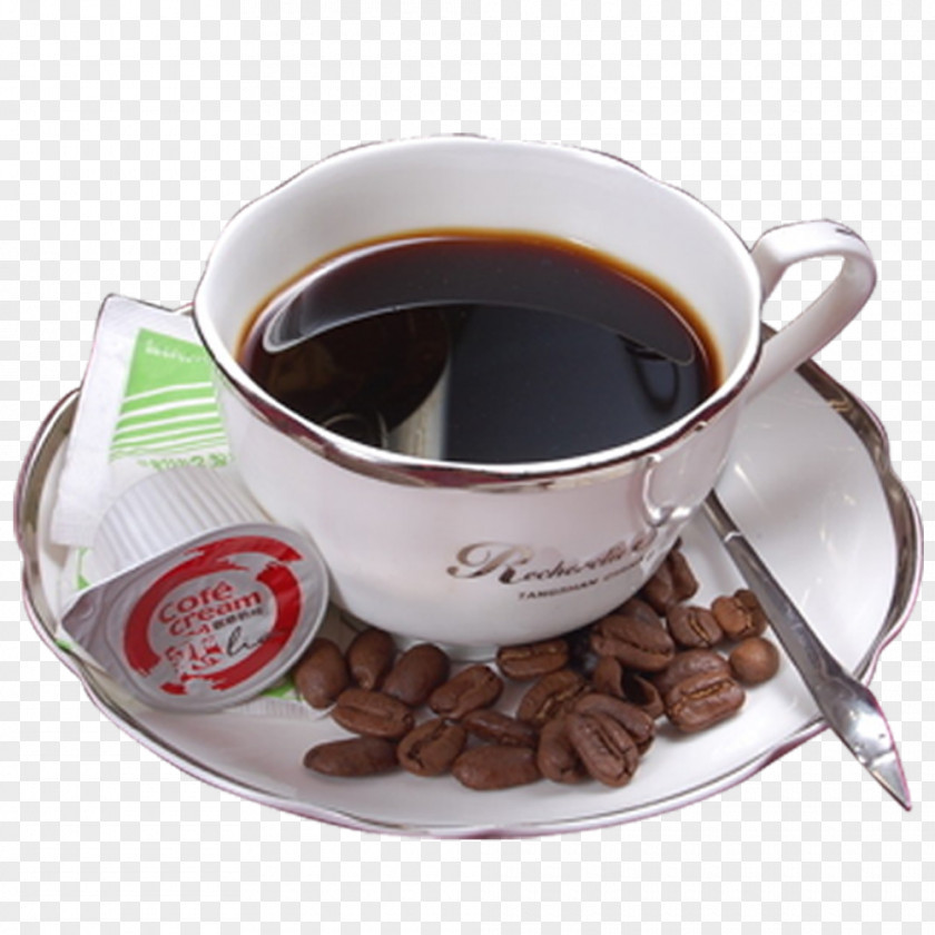 Cup Of Coffee Beans Instant Ristretto Espresso PNG