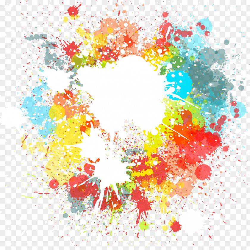 Happy Holi Paint Color Ink PNG