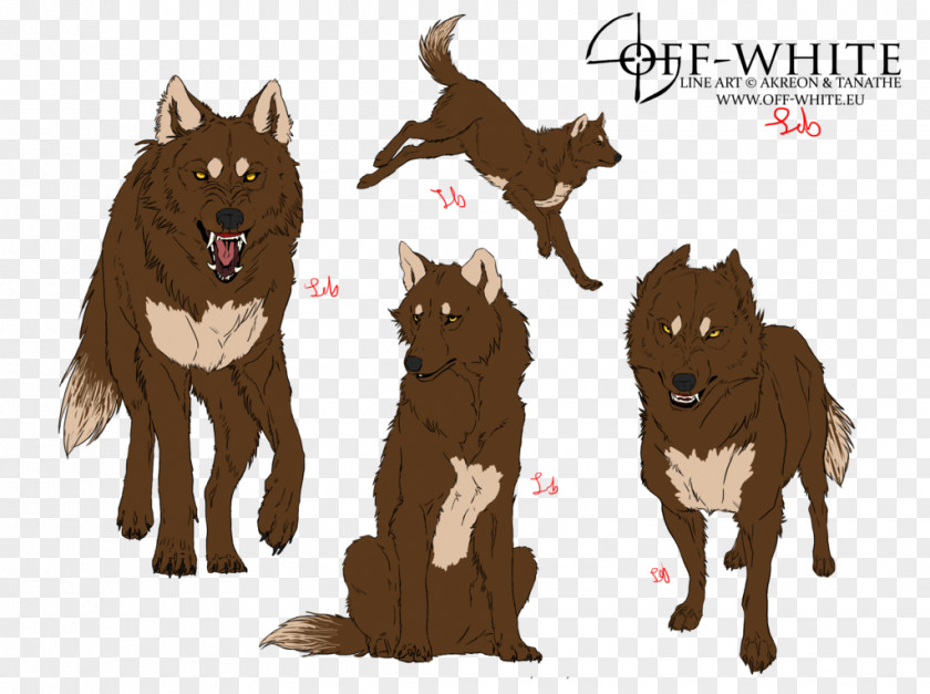 Wolf Spirit Dog Character Animation Model Sheet Cartoon PNG
