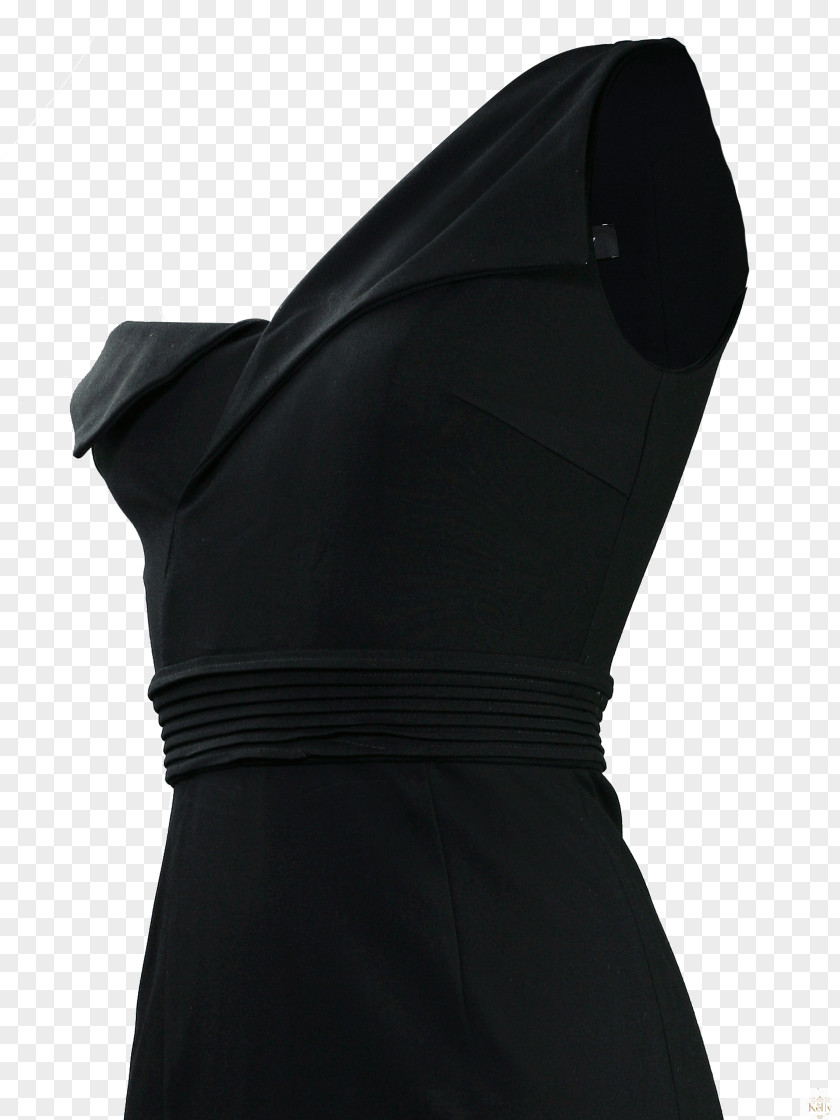 Dress Little Black Shoulder Sleeve M PNG