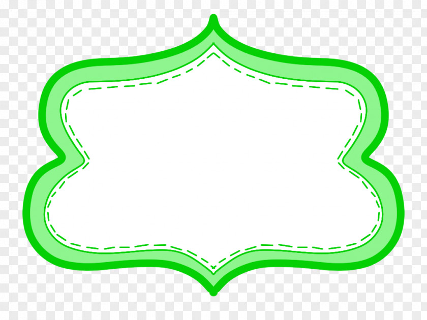 Green Border Paper Doodle Clip Art PNG