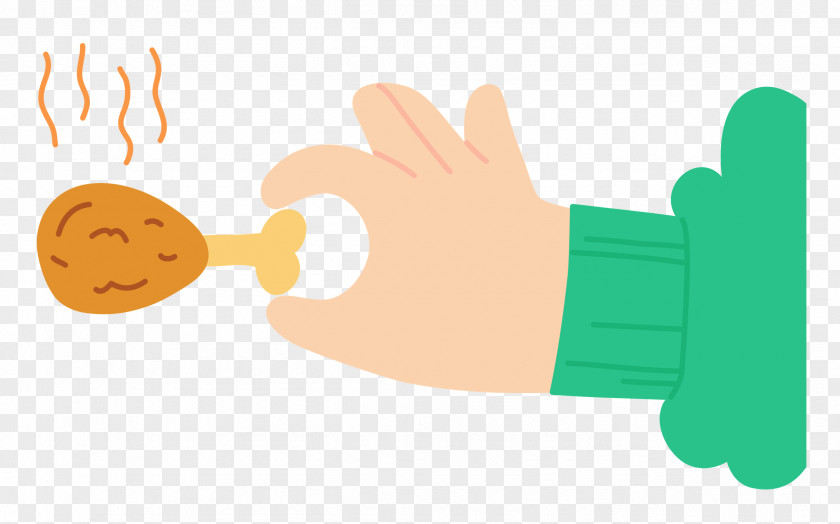 Hand Pinching Chicken PNG