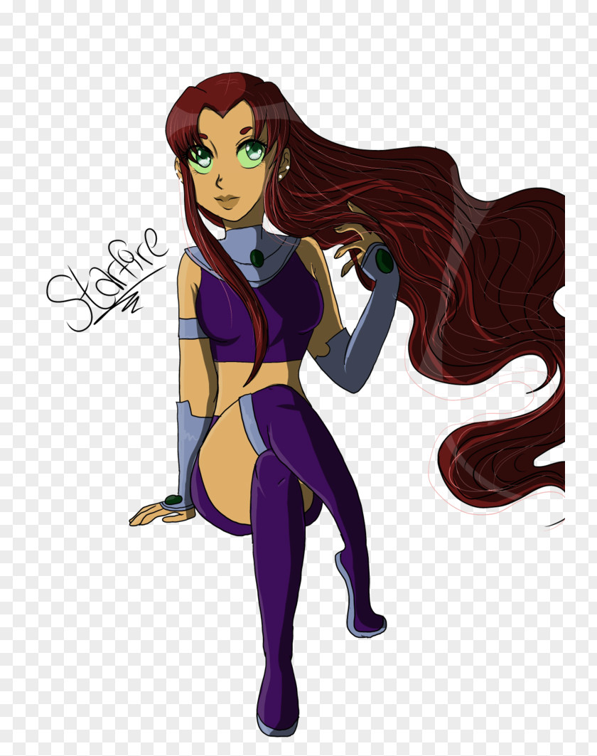 Starfire Drawing Senpai And Kōhai Legendary Creature PNG