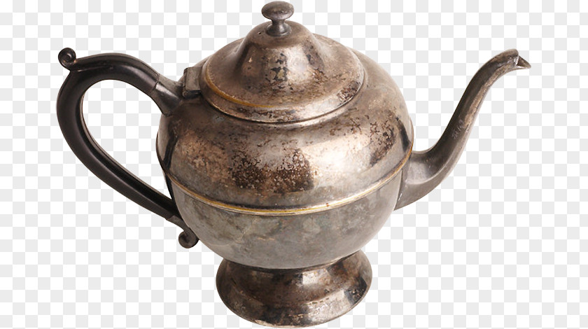 Kettle Teapot Sterling Silver Tarnish PNG