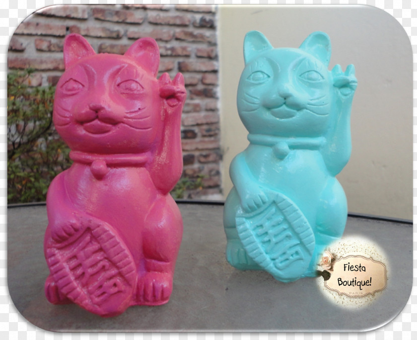 Lucky Cat Plastic Figurine PNG