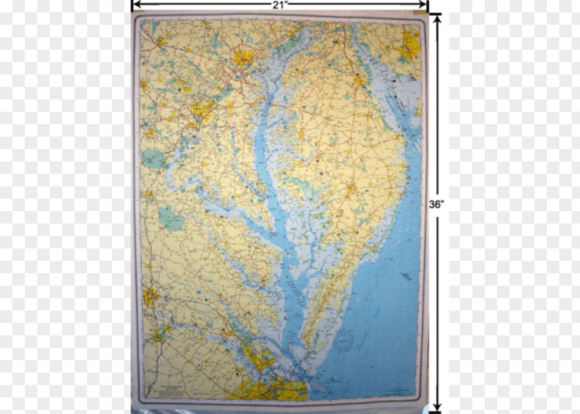 Map Chesapeake Bay Paper Chart PNG
