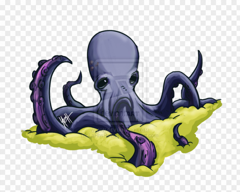 Nature Sea Animals Octopus Cephalopod Cartoon Purple PNG