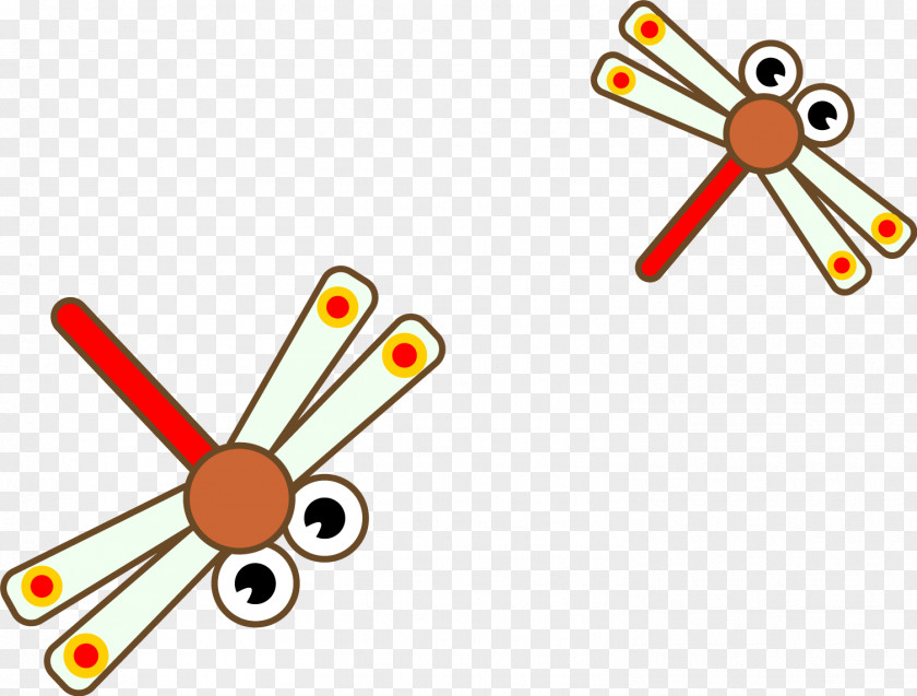 Vector Cartoon Dragonfly Insect Clip Art PNG