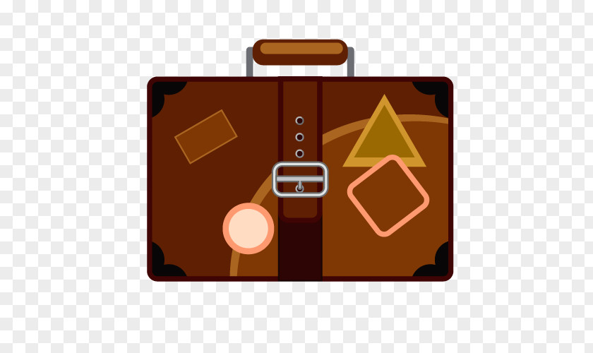 Vector Retro Suitcase Travel PNG