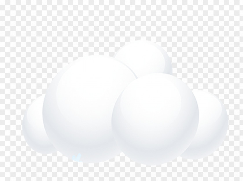 White Cartoon Cloud Decoration Pattern Sphere Wallpaper PNG