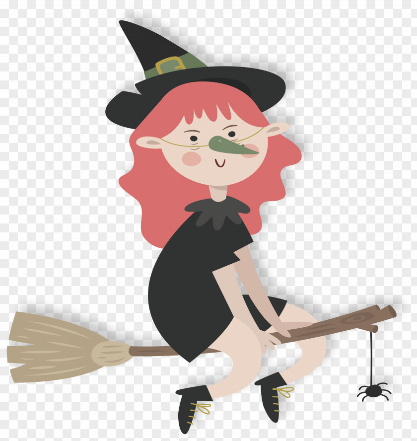 A Witch On Broom Witchs Boszorkxe1ny PNG