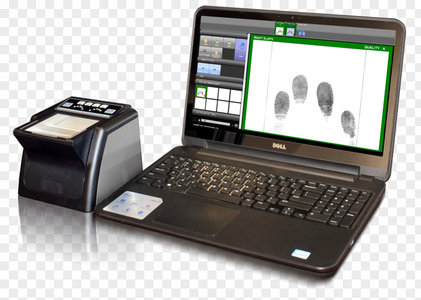 Live Scan Fingerprint Biometrics Information PNG