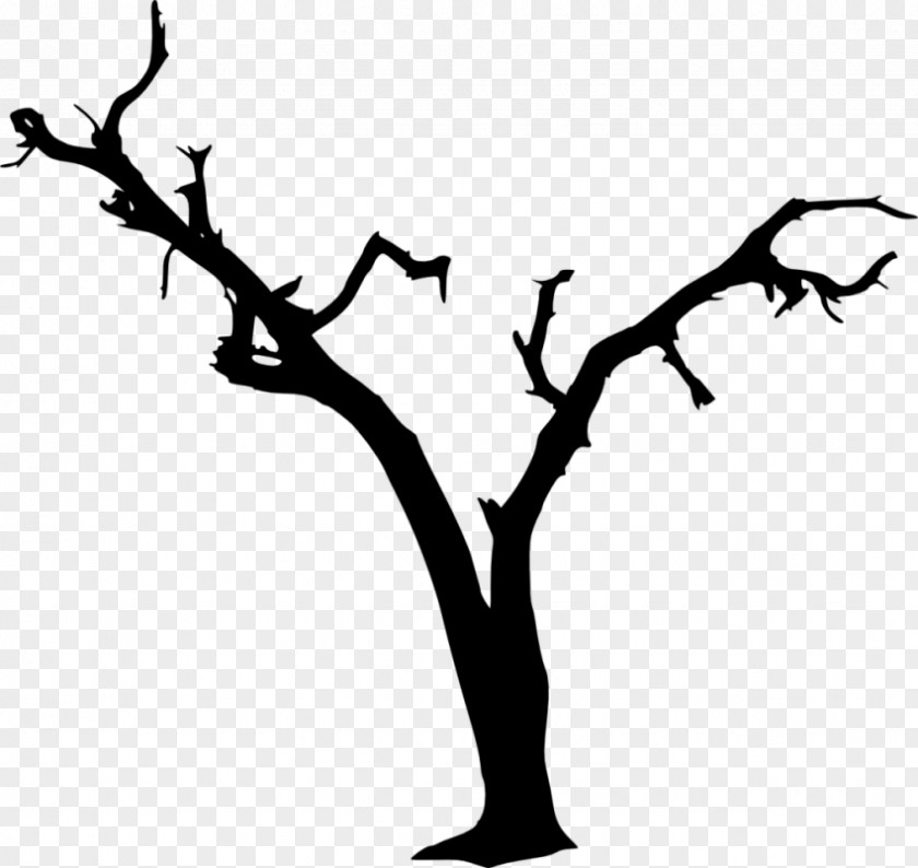 Silhouette Twig Black And White Clip Art PNG