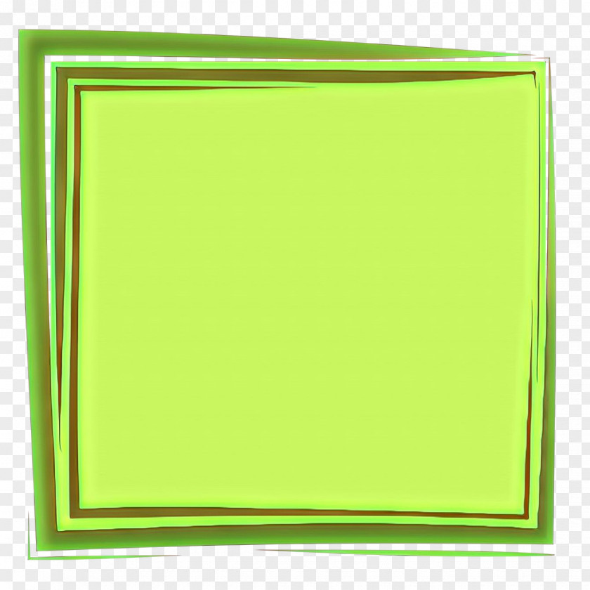 Rectangle Yellow Background Green PNG