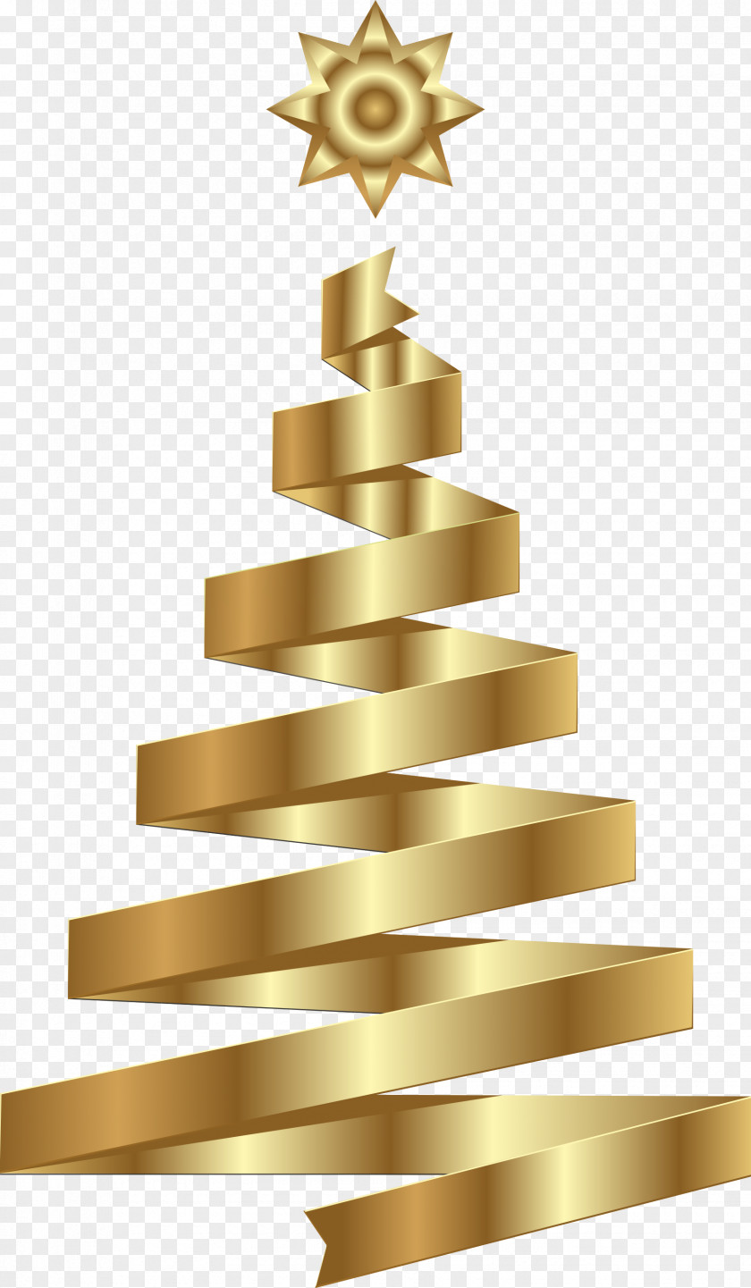 Christmas Tree Ornament Gold PNG