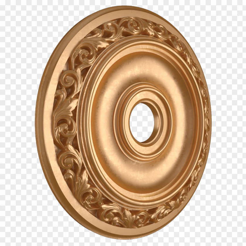 Golden Ring European Ceiling Designer PNG