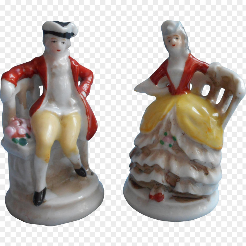 Hand Painted Couple 1930s 1920s Figurine Sculpture Imari PNG