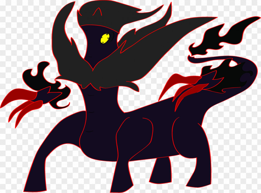 Horse Demon Silhouette Clip Art PNG