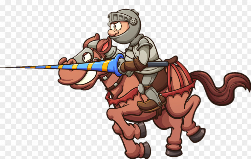 Horse Knight Jousting Clip Art PNG