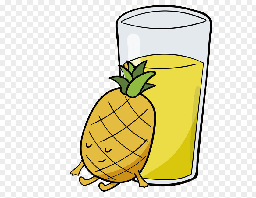 Pineapple Juice Orange Fizzy Drinks PNG