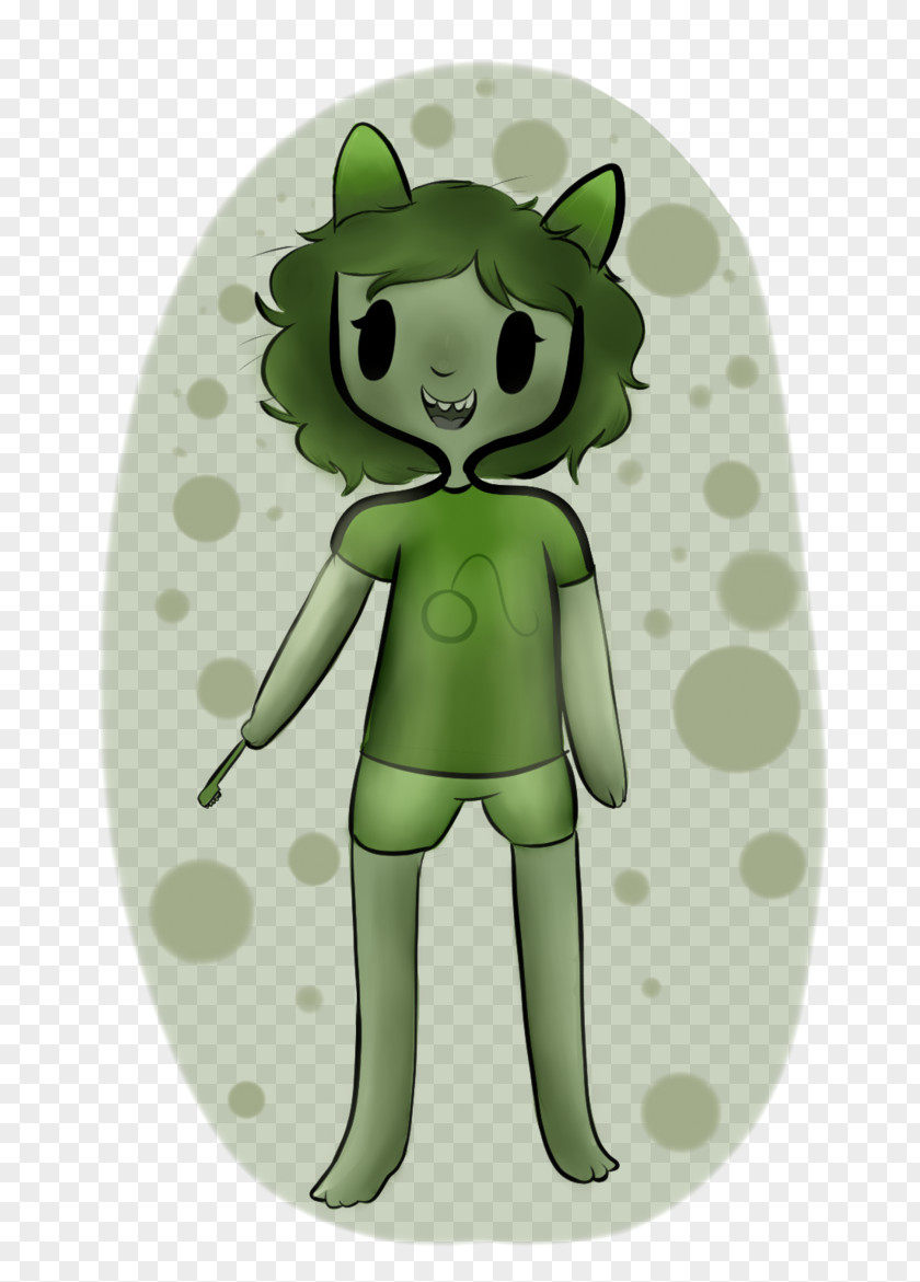 Pleasantly Cartoon Tree Green Character PNG