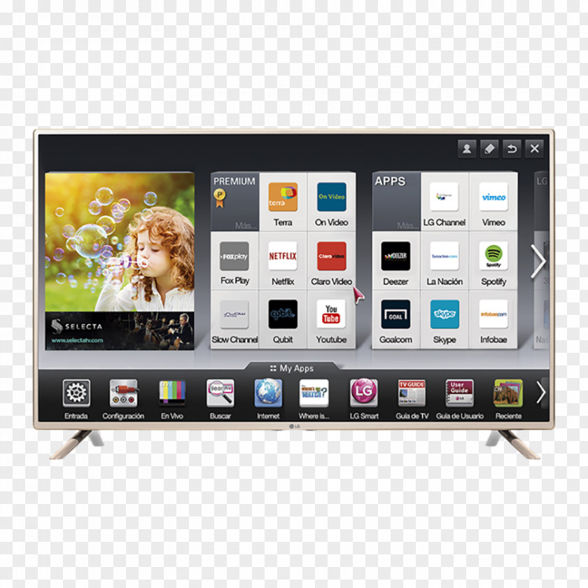 Tv Smart TV LED-backlit LCD LG LF5850 1080p PNG