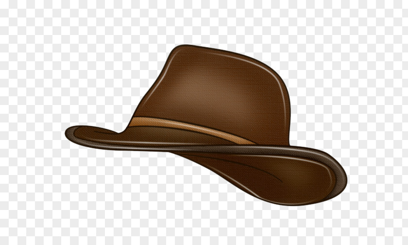 Brown Hat Cowboy Boot Design PNG