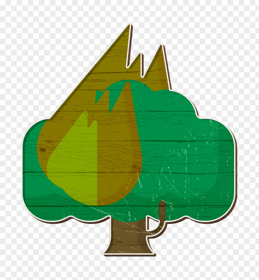 Forest Fire Icon Climate Change Tree PNG