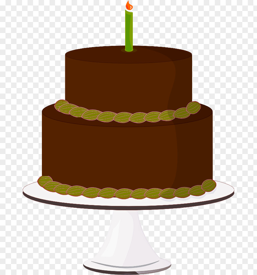 Icing Chocolate Cake Food Dessert Green Baked Goods PNG