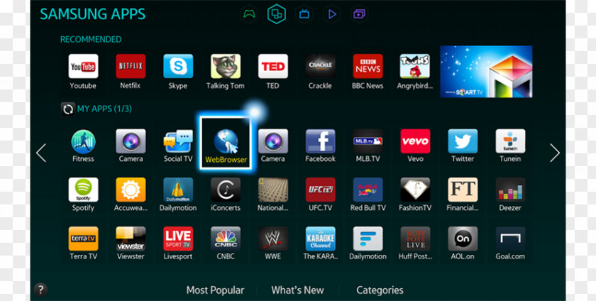 Samsung Blu-ray Disc Galaxy Apps Smart TV PNG