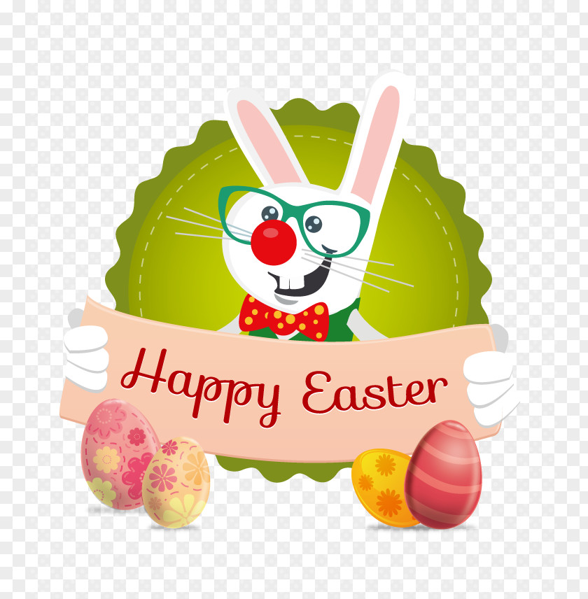 Vector Easter Elements Bunny Bugs Rabbit Clip Art PNG
