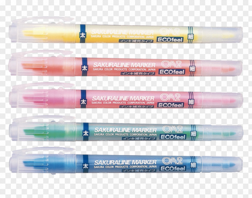 Water-color Ink Points Ballpoint Pen Highlighter Sakura Color Products Corporation Permanent Marker Paper PNG