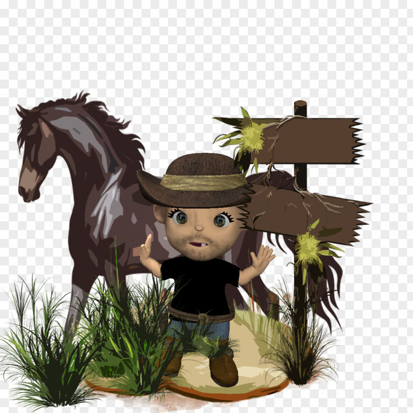 Cowboy Baby Horse Care Illustration Pack Animal Cartoon PNG