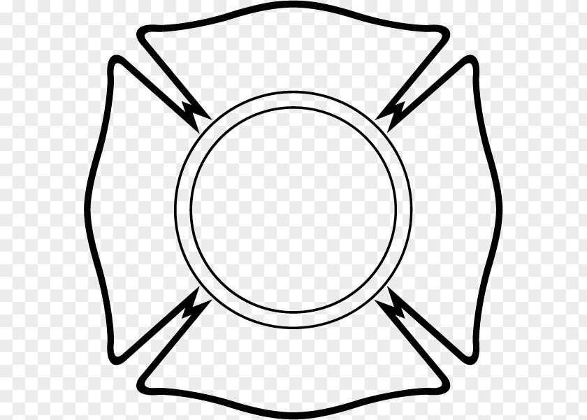 Fire Department Logo Insignia Maltese Cross Dog Sticker Clip Art PNG