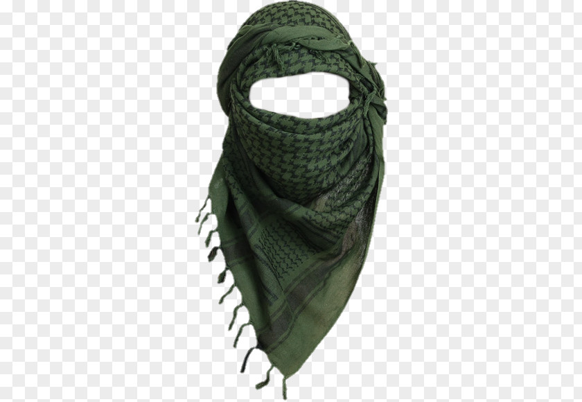 Green Turban Keffiyeh Scarf PNG