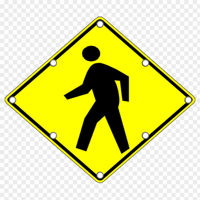 Road Pedestrian Crossing Warning Sign Traffic Manual On Uniform Control Devices PNG