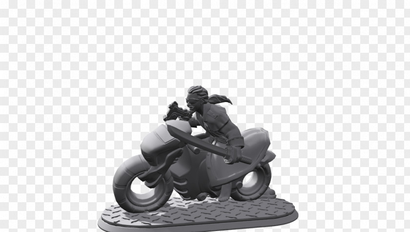 Bicycle Video Game Figurine Vehicle White PNG
