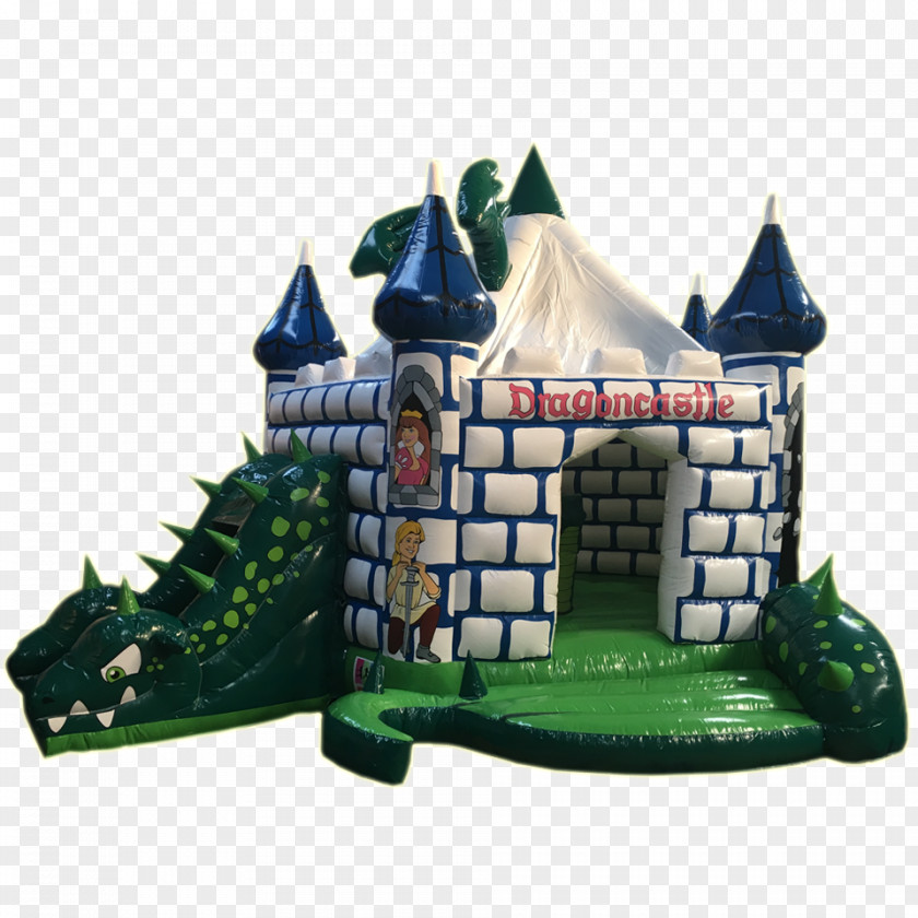Calstles And Cupcakes Inflatable Obstacle Green Château Tarragon PNG