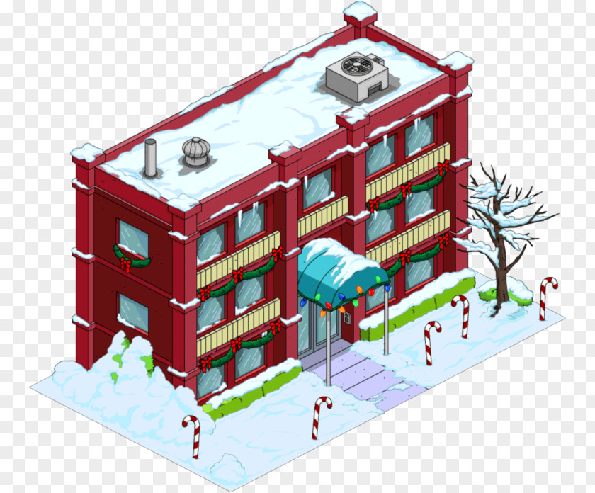 Christmas The Simpsons: Tapped Out Apu Nahasapeemapetilon Edna Krabappel House PNG