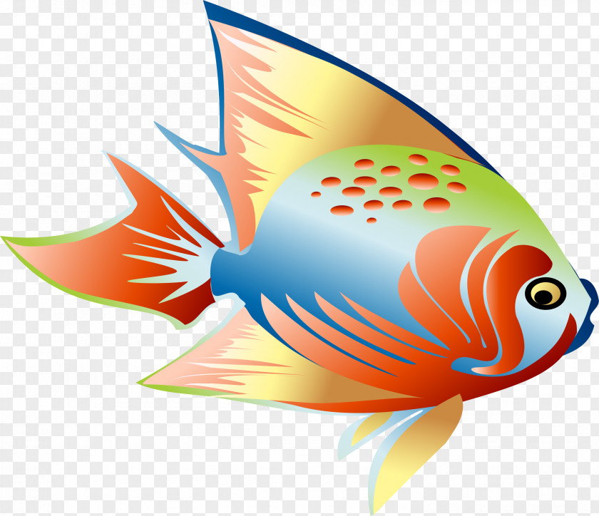 Colorful Dream Fish Clip Art PNG