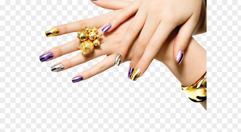 Hand Nail Polish Gel Nails Manicure Salon PNG