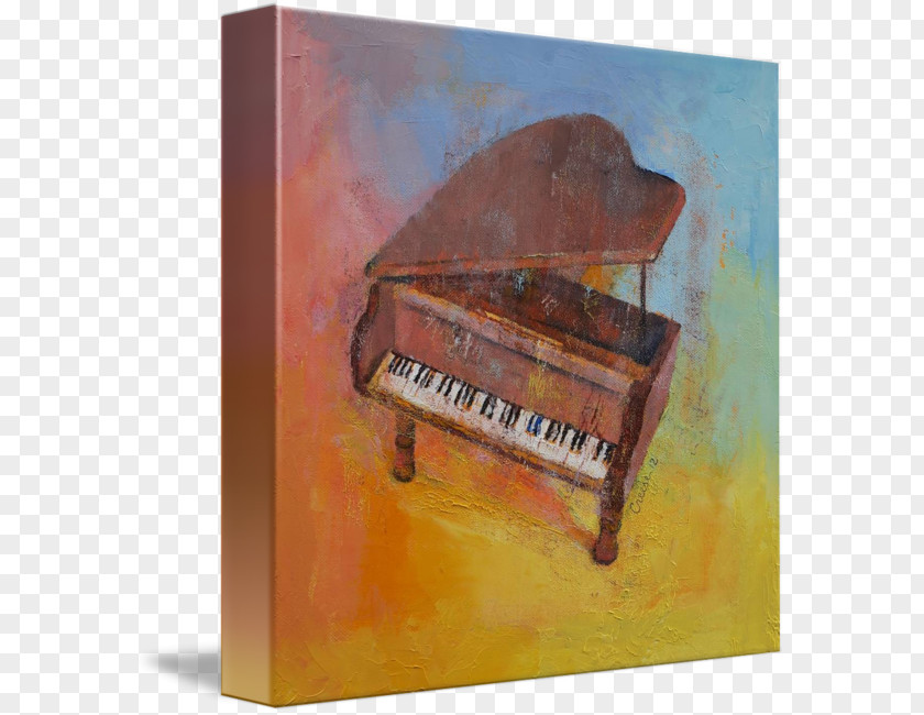 Toy Piano Painting Canvas Print Art PNG